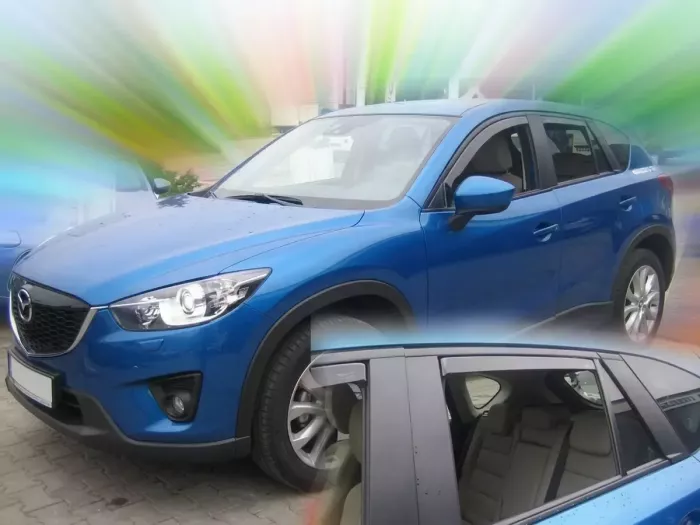 Дефлектори вікон Mazda CX-5 I (KE; 12-17) - Heko (вставні) 4