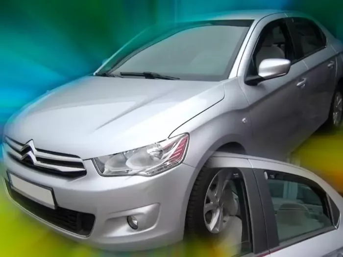 Дефлекторы окон Citroen C-Elysee (12-22) - Heko (вставные) 4