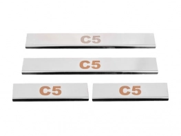 Накладки на пороги Citroen C5 II (08-17) - Carmos