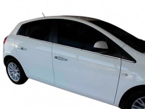 Хром нижние молдинги окон Fiat Bravo II (07-16) 4