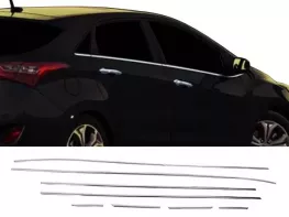 Хром нижні молдинги вікон Hyundai i30 II (GD; 12-17) Hatchback