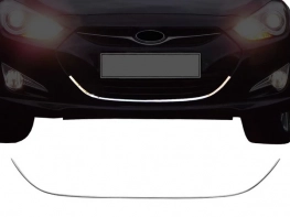 Хром обведення на решітку Hyundai i40 (11-19) - посмішка