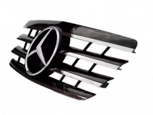Решётка Mercedes E W210 (99-02) - CL стиль (чёрная/хром) 3