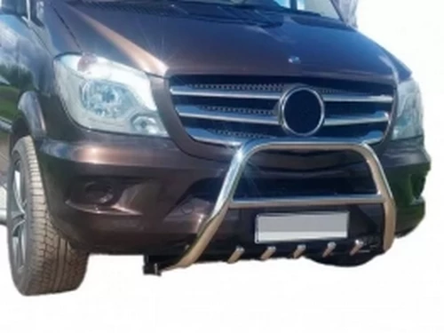 Кенгурятник Mercedes Sprinter W906 (06-18) - с грилем 2