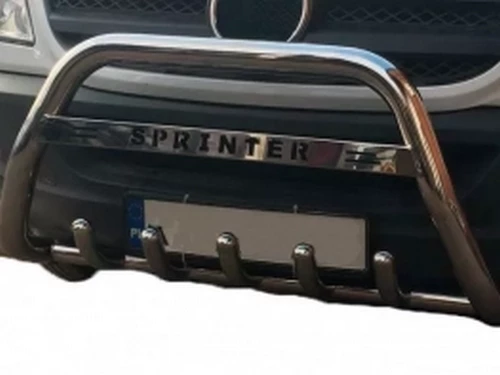 Кенгурятник Mercedes Sprinter W906 (06-18) - с грилем 4