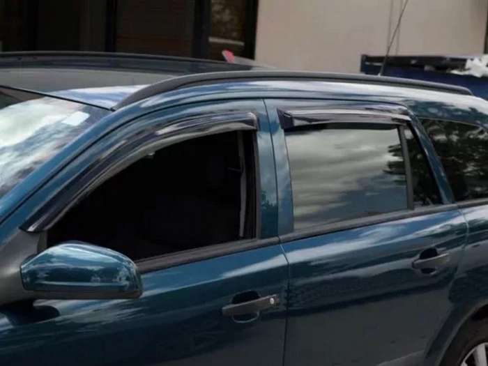 Дефлекторы окон Opel Astra H (04-14) Универсал - Hic (накладные) 2