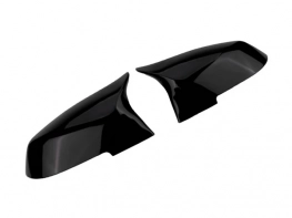 Кришки дзеркал BMW 4 F32 / F33 (13-20) - Bat стиль (чорні)