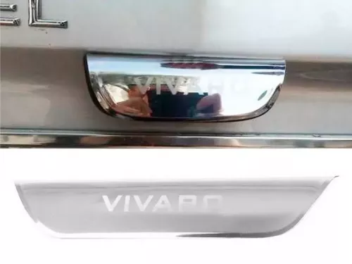 Хром накладка над номером Opel Vivaro A (01-14) - Carmos (з написом) 1
