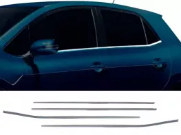 Хром нижні молдинги вікон Toyota Auris I (E150; 06-12) 5D