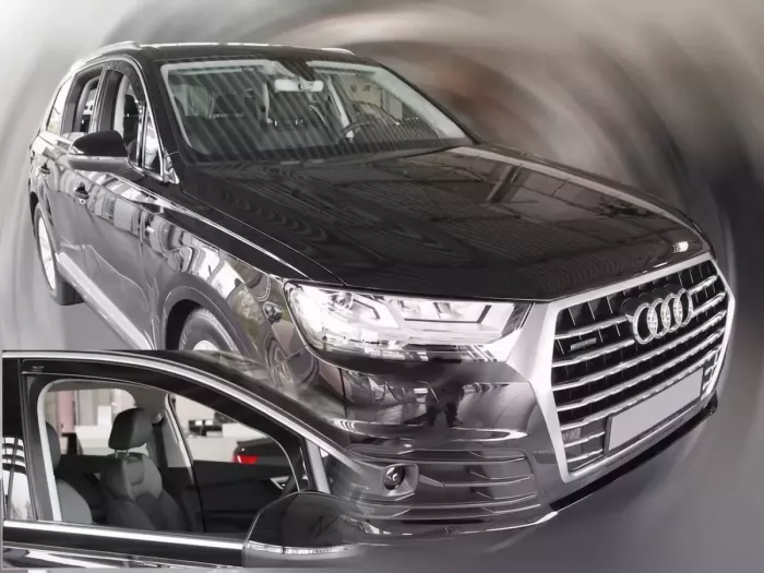 Дефлекторы окон Audi Q7 II (4M; 16-26) - Heko (вставные) 3