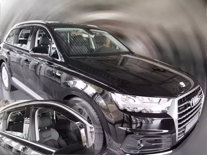 Дефлекторы окон Audi Q7 II (4M; 16-26) - Heko (вставные) 4