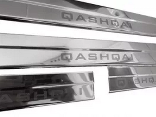 Накладки на пороги Nissan Qashqai J10 (07-13) - Carmos