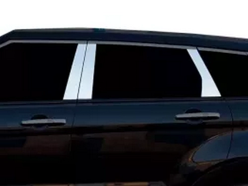Хром молдинги дверных стоек Range Rover Evoque (L538; 11-18) 1