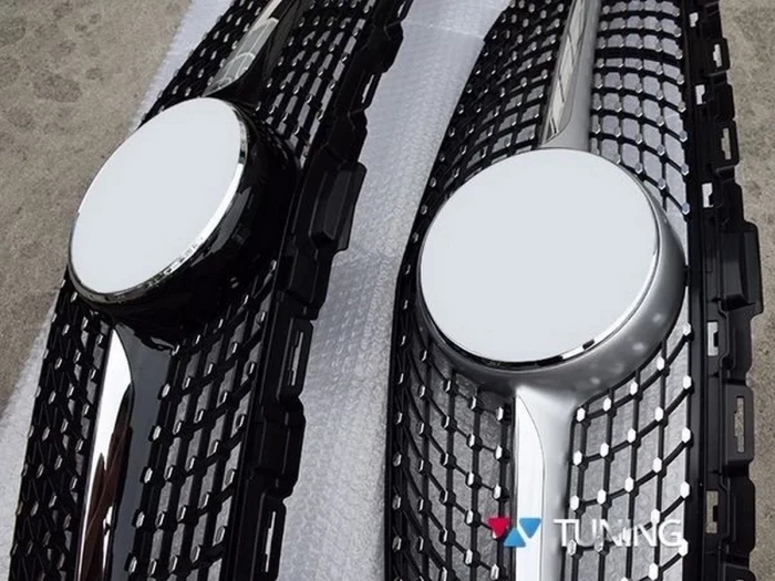 Решітка Mercedes C W205 (14-18) - Diamond стиль 3