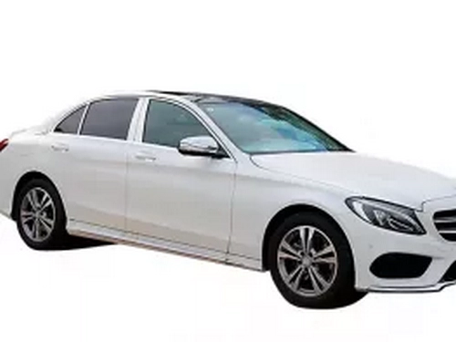 Хром молдинги дверных стоек Mercedes C W205 (14-21) Sedan 3