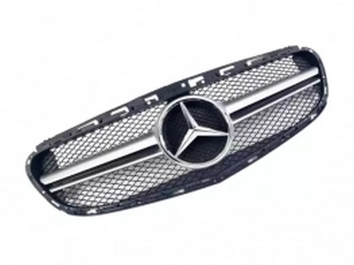 Решётка Mercedes E W212 (13-16) рестайлинг - AMG Silver 1