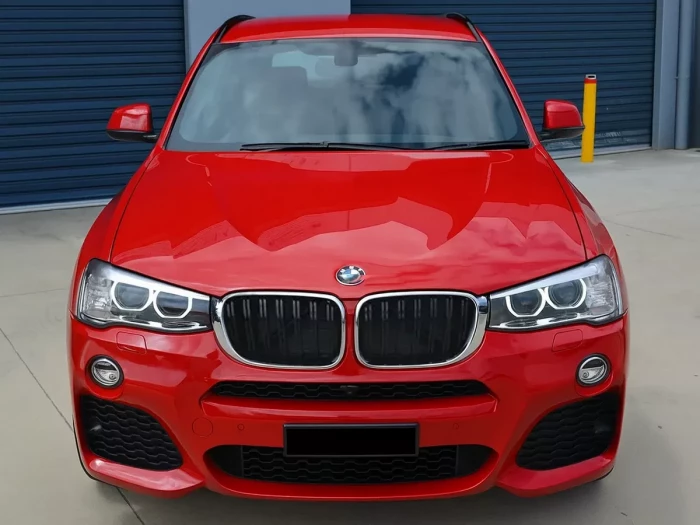 Решетка BMW X3 F25 LCI / X4 F26 (14-18) - двойные ребра (хром рамка) 4