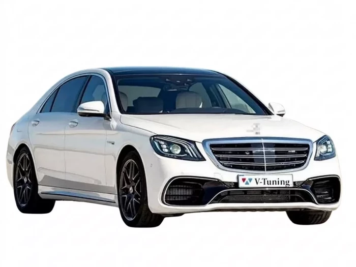 Бампер передний Mercedes S W222 (18-20) рестайлинг - S63 AMG стиль 3
