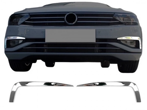 Хром накладки на противотуманки VW Passat B8.5 (19-) 1
