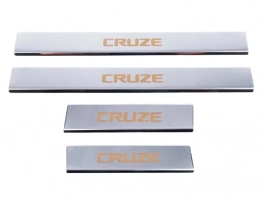 Накладки на пороги Chevrolet Cruze J300 (09-) - Carmos