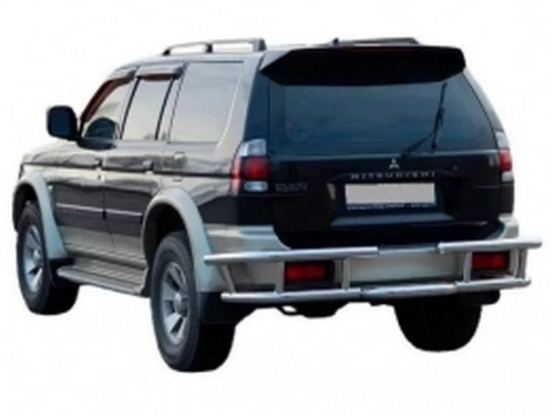 Защита задняя Mitsubishi Pajero Sport I (96-08) - эксклюзив 3