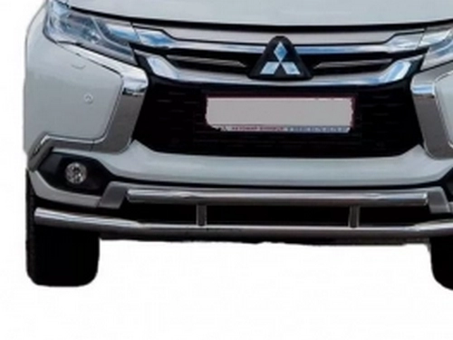 Защита передняя Mitsubishi Pajero Sport III (15-) - труба двойная 4