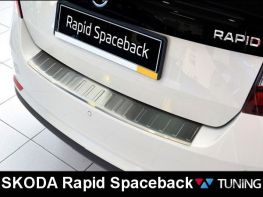Накладка на задний бампер SKODA Rapid Spaceback - AVISA