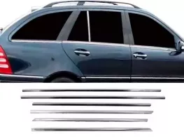 Хром нижні молдинги вікон Mercedes E W211 (02-09) Універсал