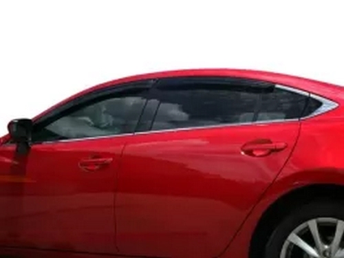 Дефлекторы окон Mazda 6 III (GJ; 12-) Седан - Hic (накладные) 4