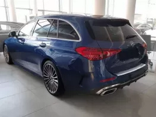 Накладка на задний бампер Mercedes C V T AMG S206 (22-) Универсал - Avisa (матовая) 7