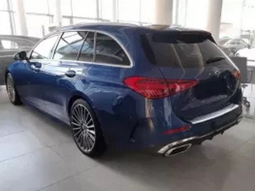 Накладка на задний бампер Mercedes C V T AMG S206 (22-) Универсал - Avisa (глянцевая) 7