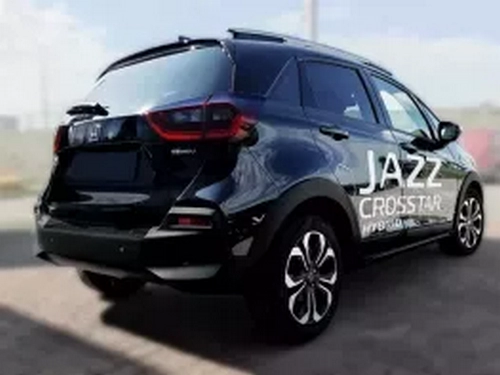 Накладка на бампер Honda Jazz V Crosstar (20-) - Avisa (чёрная) 7