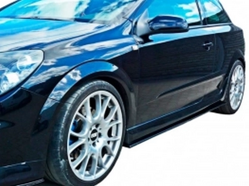 Диффузоры боковых порогов Opel Astra H OPC / VXR (05-10) 3