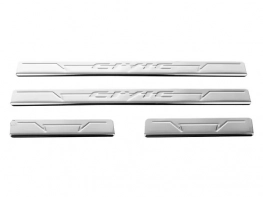 Накладки на пороги Honda Civic IX (12-15) - Omtec