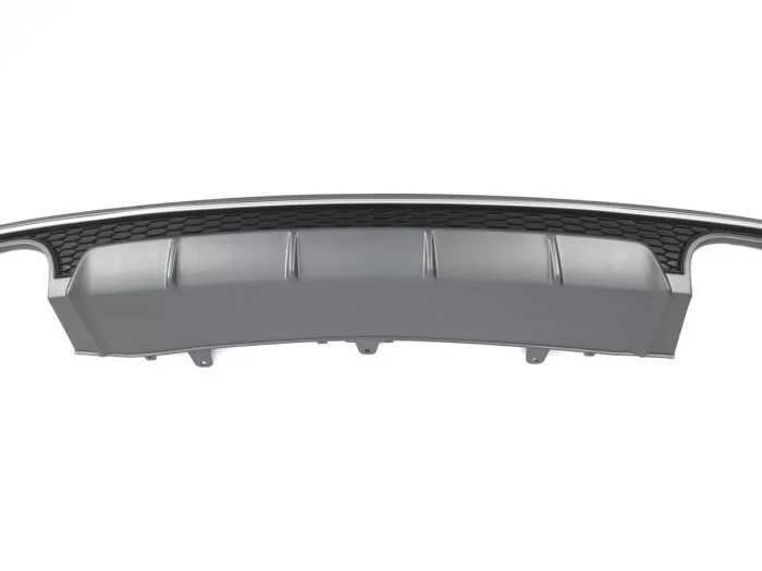 Дифузор заднього бампера Audi A6 S-Line C7 (14-18) рестайлінг - S6 стиль 3