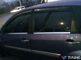 Хром нижняя окантовка стёкол Ford Fiesta Mk6 (02-08) 5D