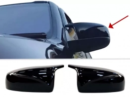 Кришки дзеркал BMW X6 E71 (08-14) - M-стиль (чорні)
