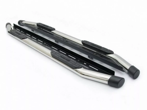 Пороги боковые Ford Ranger T6 (11-22) - Amazon (хром) 2