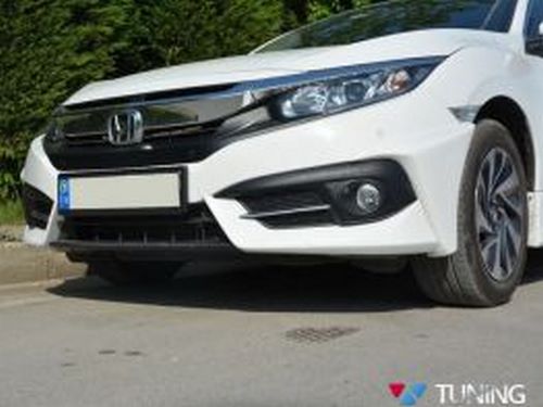 Углы на передний бампер HONDA Civic 10 (16-18) Sedan