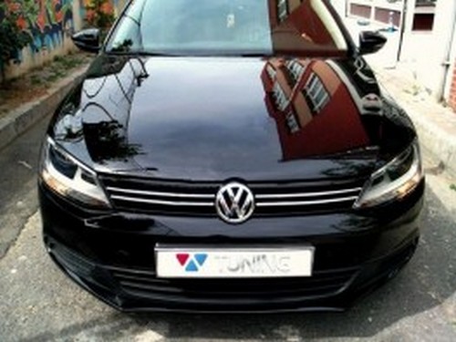 Хром полоски на решётку радиатора VW Jetta A6 (2011-2014) 1