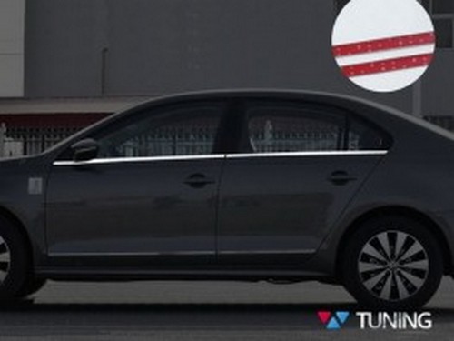 Хром нижние молдинги стёкол VW Jetta A6 (2011-2018) 1