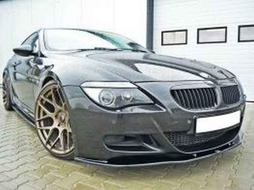 Сплиттер передний с рёбрами BMW M6 E63 (05-10) 2