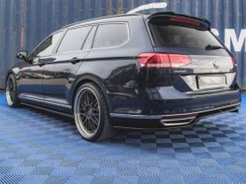 Задний сплиттер VW Passat B8 (15-19) - без рёбер 4