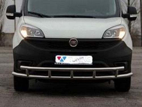 Защита передняя Fiat Doblo II (10-22) - труба двойная