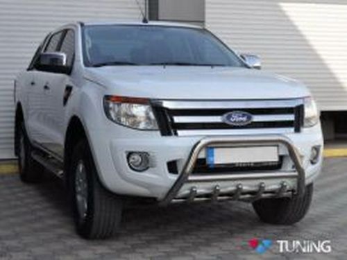 Кенгурятник Ford Ranger T6 (11-) - с грилем 2