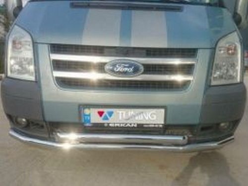 Защита переднего бампера FORD Transit (2006+) труба двойная 1