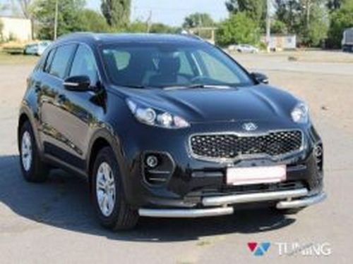 Защита передняя KIA Sportage IV (16-21) - труба тройная 4
