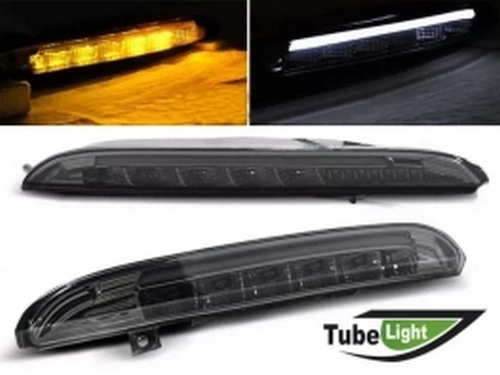 Передні повороти з габаритами VW Passat CC (08-12) - Tube Light димчасті