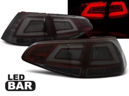 Ліхтарі задні VW Golf 7 (12-17) HB - LED BAR червоно-димчасті