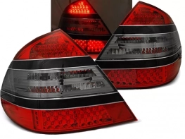 Задні ліхтарі Mercedes E W211 (02-06) Sedan - LED червоно-димчасті (W221 стиль)